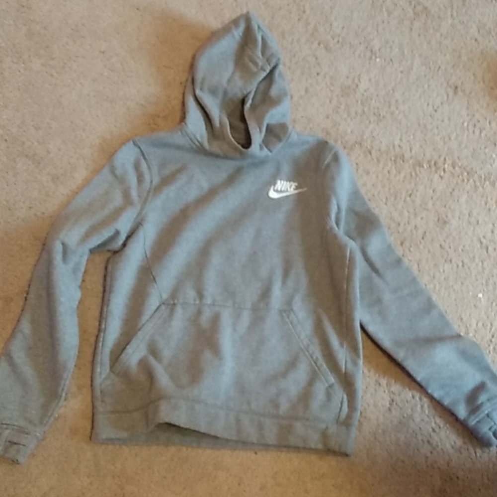 Gray Nike hoodie